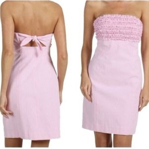 Lily Pulitzer Franco Seersucker Strapless Dress
